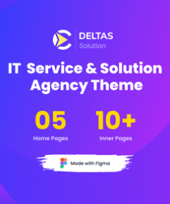 Deltas - Technology & IT Solutions Website Figma Template