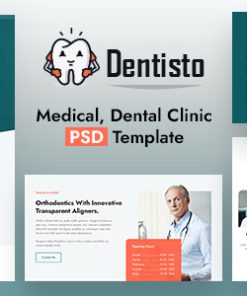 Dentisto |  Dentist & Medical PSD Template