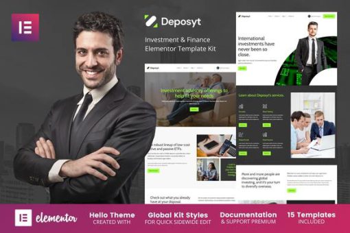 Deposyt - Investment & Finance Elementor Template Kit