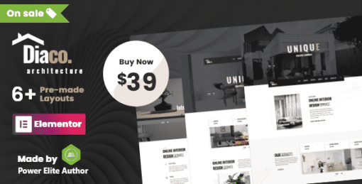 Diaco - Architecture & Interior Design Elementor WordPress Theme