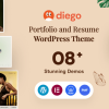 Diego - Creative Personal Portfolio & Resume WordPress Theme