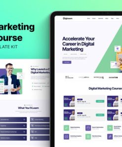 Digicours - Digital Marketing Online Course Elementor Template Kit