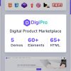 DigiPro - Digital Marketplace HTML Template with Dashboard