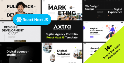 Digital Agency Creative Portfolio React Nextjs Template