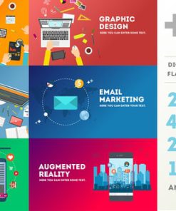 Digital Agency Promotion - Flat Design Concepts