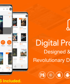 Digital Download Products Store For eBook, Video, Photo (Using Flutter For iOS and Android) 1.8