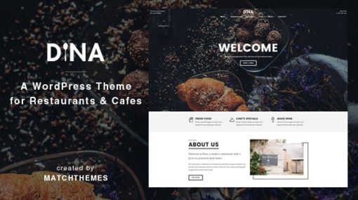 Dina - Restaurant, Bar, Cafe, Food WordPress Theme