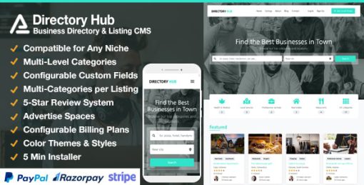 Directory Hub Listing & Business Directory CMS