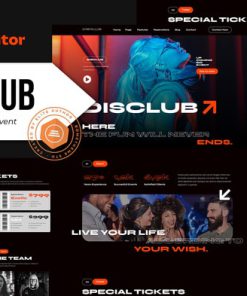 Disclub - Night Club DJ & Events Elementor Pro Template Kit