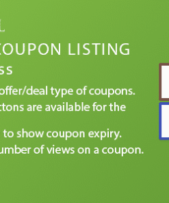 Discount Coupon Listing Plugin for WordPress