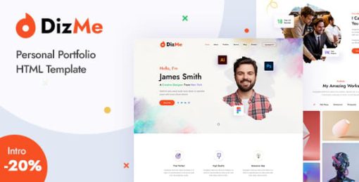 Dizme - Personal Portfolio HTML Template
