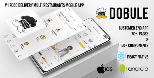 Dobule - Food Delivery App for iOS & Android