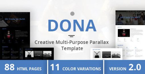 DONA - Creative Multi-Purpose Parallax Template