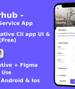 DoorHub ANDROID + IOS + FIGMA (Free) | UI Kit | ReactNative | Home Service Provide