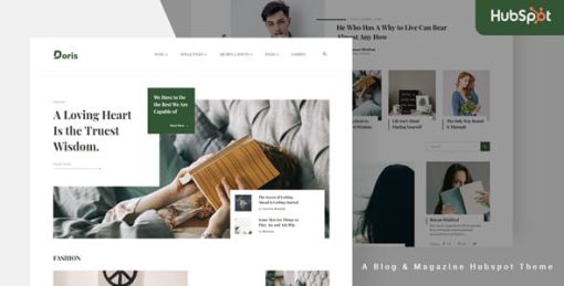 Doris - Blog and Magazine HubSpot Theme