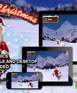 Downhill Christmas - HTML5 Running Game