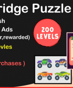 Draw Bridge Puzzle (complete unity Game +unity ads)