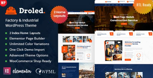 Droled - Factory Industrial WordPress Theme