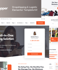 Dropper - Dropshipping & Logistic Elementor Template Kit