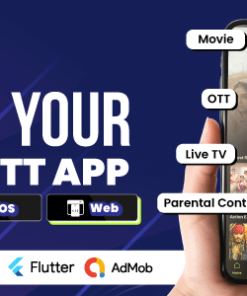 DTLive: Movie, TV Show, OTT, Live TV, Streaming Flutter App (Android, iOS, Web) with Admin Panel