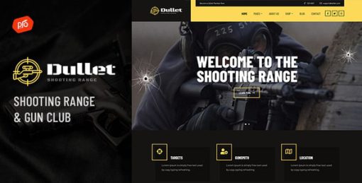 Dullet - Shooting Range & Gun Club Theme