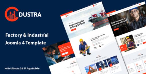 Dustra - Factory & Industrial Template Joomla 4 Template