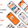 Ebooks Reader and Audiobooks Listen App template in Flutter | StoryTime | Multi Language