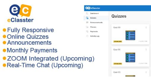 eClasster - The best web-based tuition class management system