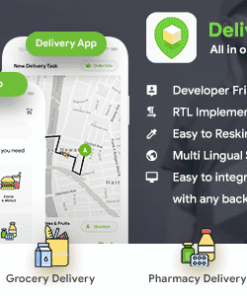 eCommerce Delivery Android + iOS App Template | 3 Apps User + Vendor + Delivery | IONIC 5 | Delivoo