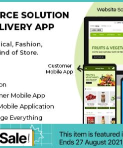 Ecommerce Solution with Delivery App For Grocery, Food, Pharmacy, Any Store / Laravel + Android Apps