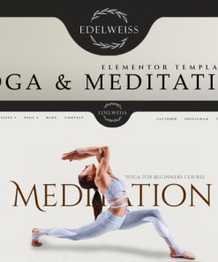 Edelweiss - Yoga & Meditation Elementor Template Kit