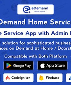 eDemand - Multi Vendor On Demand Home, Doorstep Services Marketplace with Flutter App & Admin panel