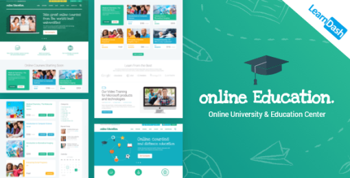 Education Center | LMS Online University & School Courses Studying WordPress Theme