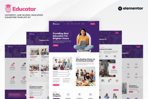 Educator - University & School Education Elementor Template Kit