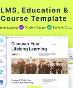 Edufast - LMS, Education & Course React Next JS Template