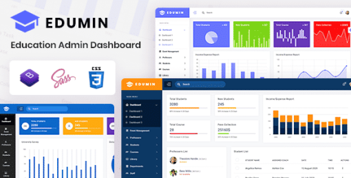 EduMin - Education Admin Dashboard Template