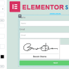 Elementor Form Signature (Form Widget)
