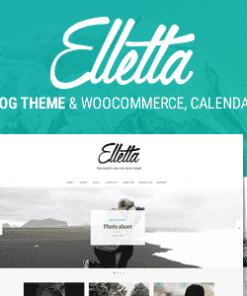 Elletta - Blog News, Calendar & Shop Theme WordPress