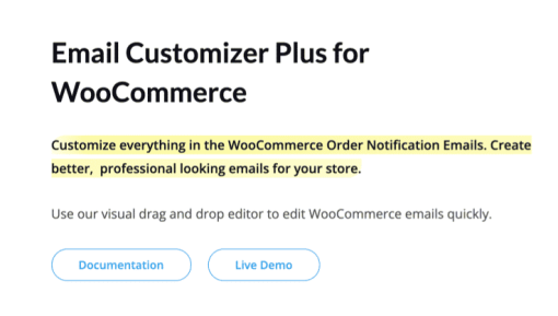 Email Customizer Plus for WooCommerce