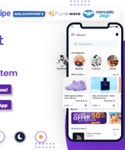 eMarket single vendor eCommerce App with Website, Admin Panel and Delivery boy app V5.0