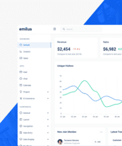 Emilus - React Admin Template