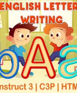 English Letters Writing App (Construct 3 | C3P | HTML5) Kids Educational Game