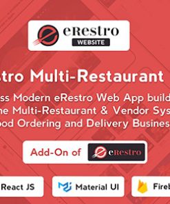 eRestro Multi Restaurant Web - Online Multi-Vendor & Restaurant Food Ordering Web App