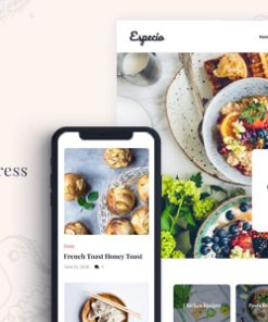 Especio | Personal Gutenberg Food Blog WordPress Theme