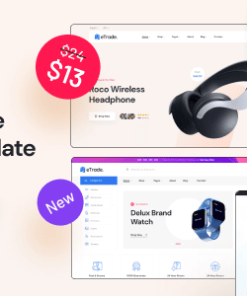 eTrade - eCommerce html template + RTL