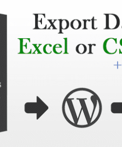 Export Wordpress Data to EXCEL or CSV file