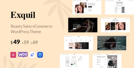 Exquil – Beauty Salon eCommerce Theme
