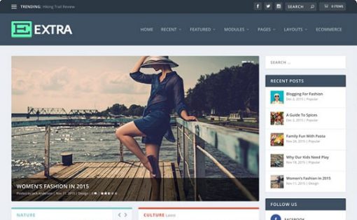 Extra Drag & Drop Magazine WordPress Theme - Elegant Themes