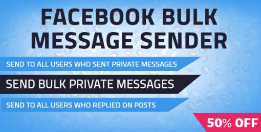 Facebook Bulk Private Message Sender