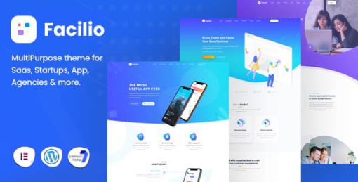 Facilio - MultiPurpose WordPress Theme for Saas Startup